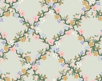 Ostern - Blumengitter - Grüner Stoff Rifle Paper Co. / Baumwolle und Stahl