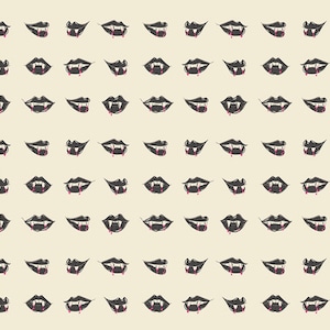Fangtastic Lips from Sweet &#39;n Spookier by AGF Studio  for Art Gallery Fabrics
