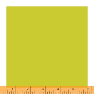 以下が含まれることがあります： 黄緑色の正方形の紙が示されており、下部に木製の定規があります。定規は最大15cmまで測定します。紙は鮮やかで単色であり、定規はサイズの参照を提供します。