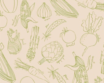 Grow Your Own from Grow & Harvest Collection by Alexandra Bordallo for Art Gallery Fabrics