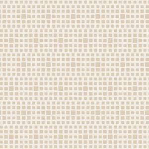 Może przedstawiać: Wzór bez szwów w postaci beżowej siatki na białym tle. Siatka składa się z małych kwadratów.