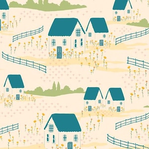 Folkhouse Dream from Marigold Collection by Maureen Cracknell for Art Gallery Fabrics