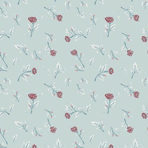 Miss Ditzy’s Wintermint from Little Clementine Collection by AGF Studio for Art Gallery Fabrics