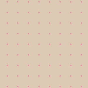 May include: A seamless pattern of pink flowers on a light beige background.