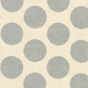 Silver Gray Dots by Sevenberry from Cotton Slub Prints