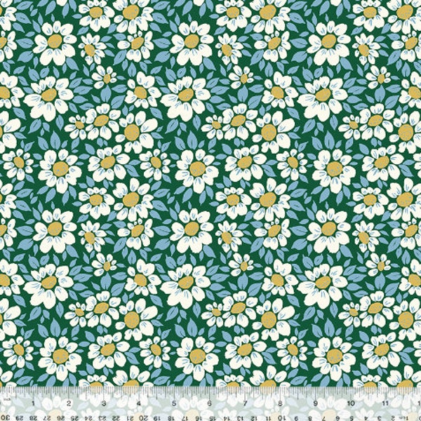 Flower Child Spruce from Sweet Abigail Collection by Tessie Fay for Windham Fabrics