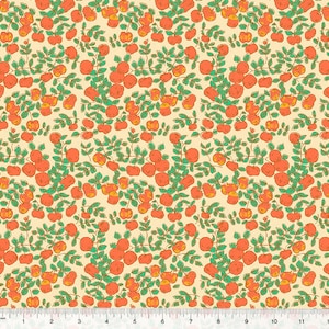 Apples Peach della collezione Forestburgh di Heather Ross per Windham Fabrics
