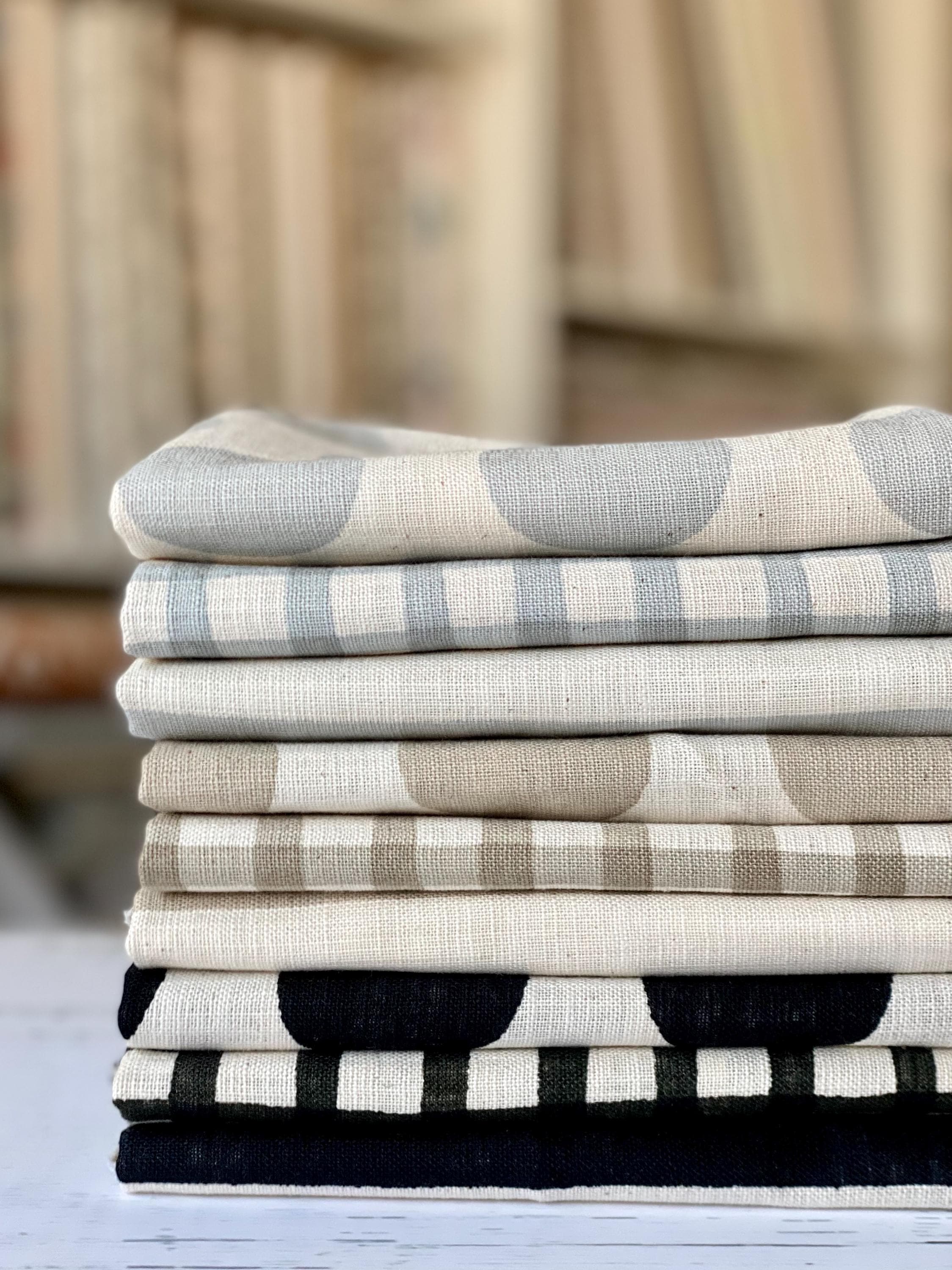Sevenberry Printed Slub Cotton Bundle