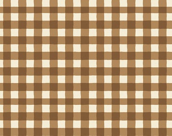 Small Plaid of my Dreams Caramel designed by Maureen Cracknell for Art Gallery Fabrics