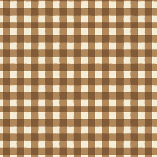 Small Plaid of my Dreams Caramel designed by Maureen Cracknell for Art Gallery Fabrics
