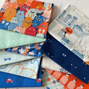 Monsterville  - FQ Fabric Wonders by AGF Studio for Art Gallery Fabrics  Bundle 11 Fat Quarters