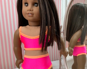 Pink and White Swim Ring//Inner Tube Fits 18/" American Girl Dolls