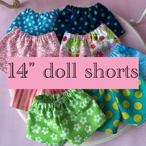 American made fun little shorts designed to fit 14.5&quot; dolls such as Wellie Wishers™.