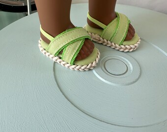 Doll Sandals made to fit 14 inch American Girl Dolls such as Wellie Wishers