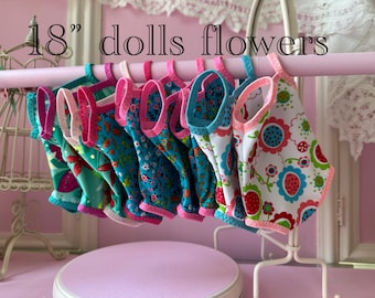 Handmade Swimsuit and Bow for 18" Dolls
