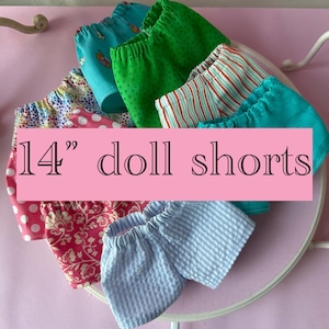American made fun little shorts designed to fit 14.5&quot; dolls such as Wellie Wishers™.