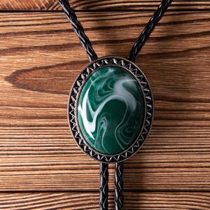 Vintage Oval Bolo Tie, Elegant Western Wedding Accessory