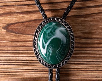 Gravata Bolo Oval Vintage, Acessório Elegante para Casamento no Estilo Western