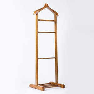 Portemanteau | Service de voiturier | Porte-manteau | porte-manteau vintage | Portemanteau | Voiturier | voiturier en bois | Cintre de majordome muet