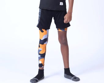 Compresiones para jóvenes, compresiones para niños, compresiones, pantalones, leggings, ropa deportiva, fitness, baloncesto, deportes, leggings de fútbol