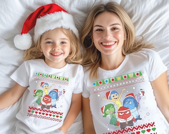 Inside Out Christmas Shirt, Happy Christmas Sweatshirt, Disney Pixar Holiday Tee, Disneyland Family Matching Shirts, Xmas Squad Shirt