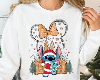 Disney Stitch Christmas Shirt, Disney Family Vacay Sweatshirt, Disney Stitch Xmas Tee, Funny Disney Holiday Matching Shirts