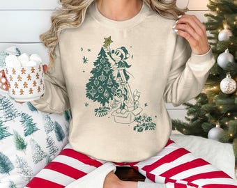 Merry Christmas Sweatshirt, Christmas Mickey Pluto Shirt, Winter Holiday Tee, Funny Pluto Xmas Sweater, Disneyland Family Vacay Shirt