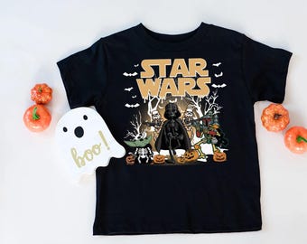 Felpa di Halloween di Star Wars, maglietta di Halloween per famiglie di Star Wars, maglione di Galaxy's Edge con la stagione spettrale, maglietta per feste Disney Halloween Vibes