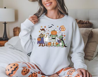 Spooky Toy Story Herbst Saison Sweatshirt, Disney Halloween Familien Reise Shirt, Spooky Saison Vibes Pullover, Toy Story Halloween Thema Shirt