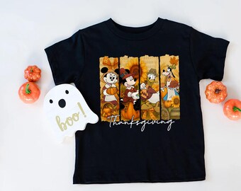 Mickey&Co Thanksgiving Day Shirt, Disney Thankful Day Sweatshirt, Thanksgiving Mickey and Friends Tee, Fall Family Thanksgiving Shirt