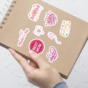 Moederdagstickers | Beste moederstickers | Cadeau voor moeder | Stickers voor moeder | Cadeau-idee voor Moederdag | Mooie designstickers | Cadeau voor haar