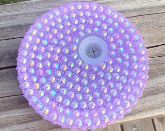 Pastel Purple  Rhinestone Acrylic Tumbler Lid, made for 16-20oz Tumblers! Interchangeable!