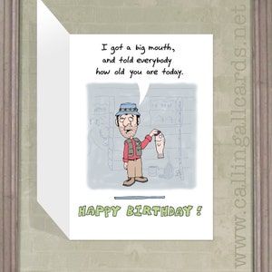 Big Mouth Birthday Card image 2