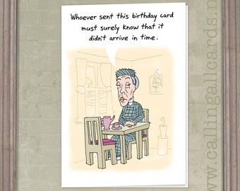 Scolding Lady - Belated Birthday Card