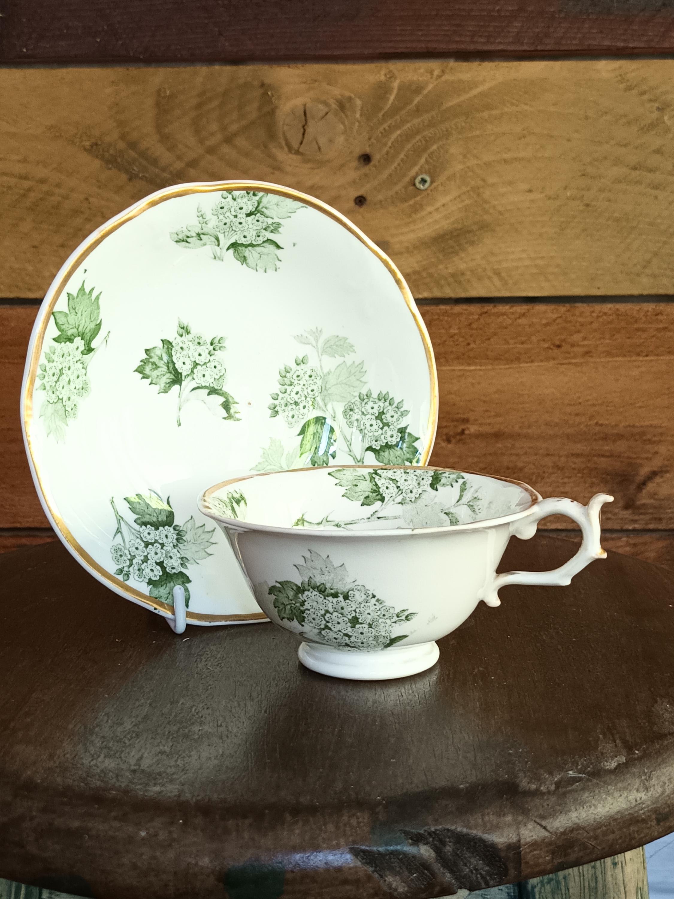 Assiette Décorative Rockingham Works Brameld Antique 1830-1842 - Céramique Verte - Occasion