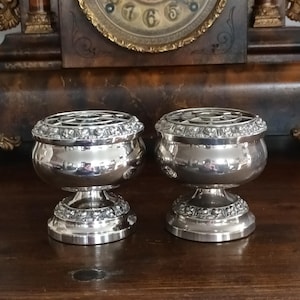 ヴィンテージ　lanthe of england　シルバーメッキ　キャンド燭台 Ianthe England Silver - Etsy