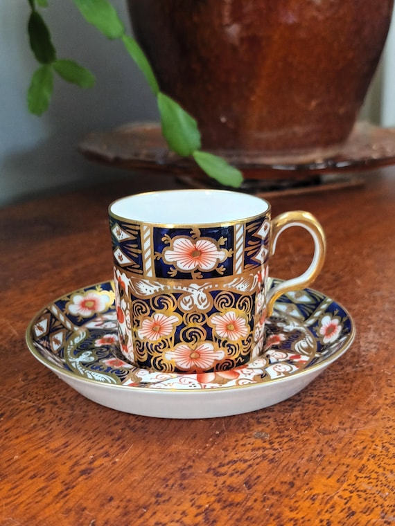 Beautiful Rare Antique Royal Crown Derby Fine Bone China Coffee