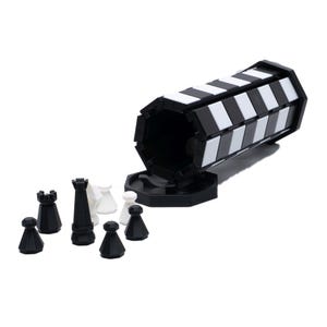 Travel Chess Set Tan Black Checkers Game Board Roll Up Portable Chess Vacation Entertainment Camping Activity Kit Compact Strategy Game image 14