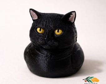 Black Cat Duck Dashboard Decoration Cruise Duck Car Accessory 4x4 Ducking Souvenir Desk Ornament Novelty Gift Quirky Automobile Gold Eyes