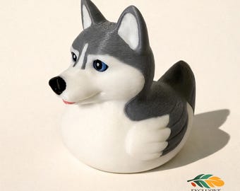 Husky Dashboard Duck Vehicle Decoration 4x4 Accessory Dog Themed Adventure Gift Alaska Cruise Hide Seek Surprise Desk Decor Gift for Him