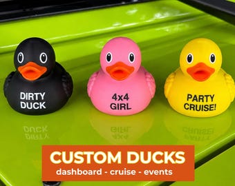 Custom Duck 4x4 Ducking Tradition Vehicle Decoration Personalized Gift Birthday Keepsake Team Event Group Activity Surprise Present Funny