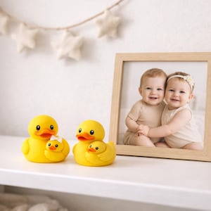 Regalo para el Día de la Madre, Pato de Amor Materno Infantil, Lazo Familiar, Idea de Regalo para Mamá Protectora, Decoración de Estante por Menos de 10 Dólares, Figura de Abrazo Coleccionable imagen 8