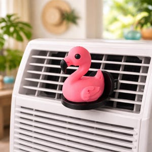 Flamingo Air Freshener Car Diffuser Essential Oil Vent Clip Accessory Tropical Decoration Beach House Interior Fragrance Summer Vehicle