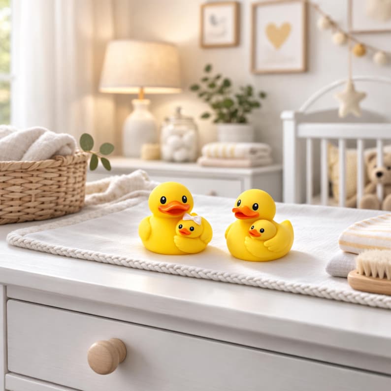 Regalo para el Día de la Madre, Pato de Amor Materno Infantil, Lazo Familiar, Idea de Regalo para Mamá Protectora, Decoración de Estante por Menos de 10 Dólares, Figura de Abrazo Coleccionable imagen 18