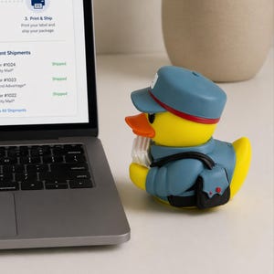 Mail Carrier Dashboard Duck Delivery Driver Appreciation Gift Postal Worker Present Funny Figurine Desk Buddy Car Accessory Vehicle Ornament Employee Recognition Thank You Gift Coworker Present Novelty Collectible 3D Printed Construction
