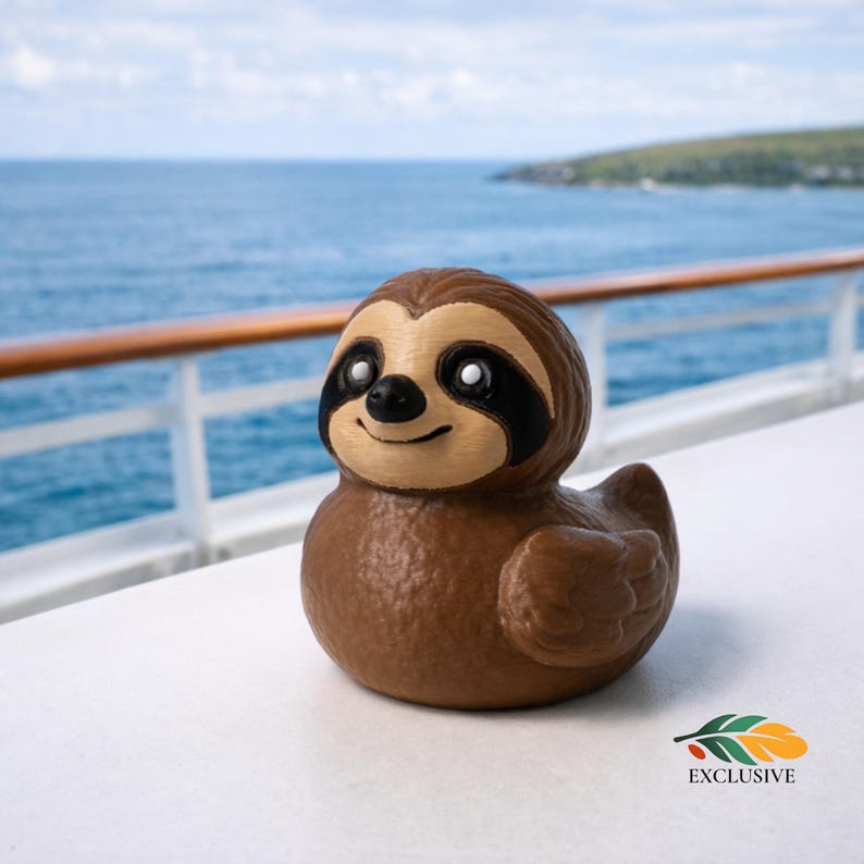 Sloth Duck Figurine Funny Animal Decoration 4x4er Dash Display Desk Accessory Cute Ducky Collectible Statue Unique Cruise Gift Ducking Game image 10