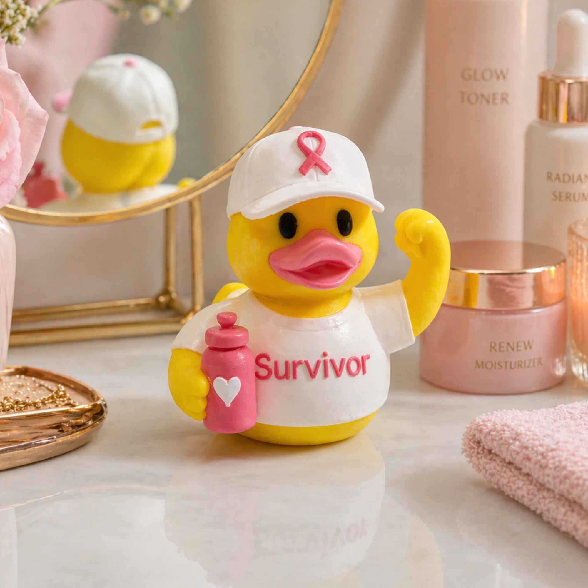 Breast Cancer Duck Dashboard Custom Thank You Accessory Thoughtful Gift ...