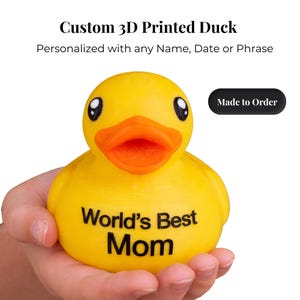 Custom 3D Printed Duck Personalized Name Duck Custom Text Duck Jeep-4x4 Dashboard Ducking Accessory Birthday Gift Funny Duck Unique Gift