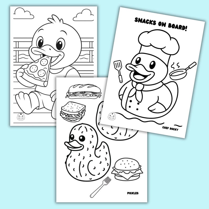 Cruise Coloring Book Kids Cruise Entertainment Activity Printable Duck Hide Seek Family Fun Vacation Memory Keepsake Gift Travel Art Project image 6