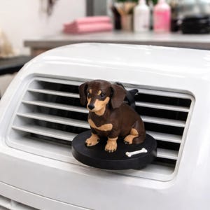 Dachshund Vent Clip Car Accessory Wiener Dog Decoration Dashboard Ornament Automobile Charm Vehicle Fragrance Diffuser Holder Air Freshener image 16